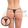 Tanga negra con transparencias Playboy